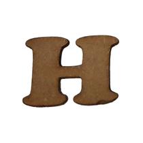 Kit 10 Letras H Mdf 3mm por 2,5cm de Altura Laser Mdf Madeira