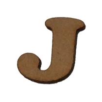 Kit 10 Letras J Mdf 3mm por 2,5cm de Altura Laser Mdf Madeira