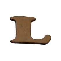 Kit 10 Letras L Mdf 3mm por 2,5cm de Altura Laser Mdf Madeira
