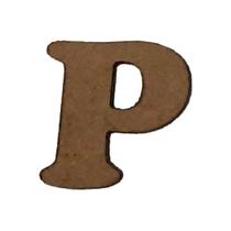 Kit 10 Letras P Mdf 3mm por 2,5cm de Altura Laser Mdf Madeira