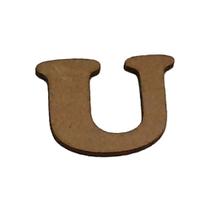 Kit 10 Letras U Mdf 3mm por 2,5cm de Altura Laser Mdf Madeira