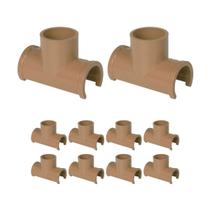 kit 10 Liga Facil Tapa Furo Tee Soldavel 25mm Estrela