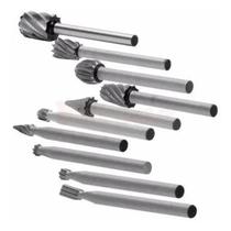 Kit 10 Limas Rotativas Tungstênio Gravação Dremel Retifica