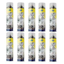 Kit 10 limpa estofados tira manchas spray zip 300ml my place