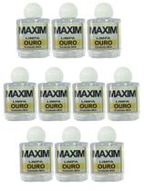 Kit 10 Limpa Jóias Verdadeiras Ouro Puro 18K Maxim 40Ml