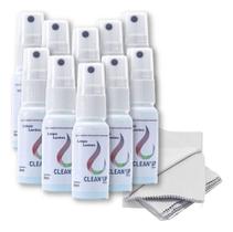 Kit 10 Limpa Lentes Óculos Telas Celular Note + 10 Flanelas