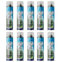 Kit 10 limpa vidros desengordura e protege sem manchas spray zip 400ml my place