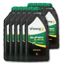 Kit 10 Litros Óleo SL 15w40 Super V-Max Semissintético Motores Flex Turbo