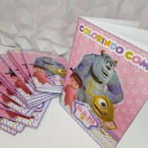 Kit 10 Livrinho de colorir personalizado monstros S.A