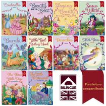 Kit 10 Livros Contos Clássicos Encantados Bilíngue Inglês/Po - Todo Livro Kit 10 Livros Contos Clássicos Encantados Bilíngue Inglês/Po - Todo Livro