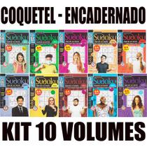 Kit 10 Livros De Passatempos Coquetel Sudoku Encadernado