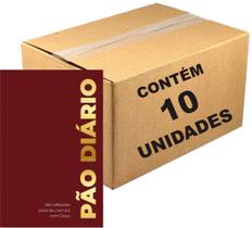 Kit 10 Livros Pão Diário Vol. 28 - Devocional Ano 2025 Capa Bordô