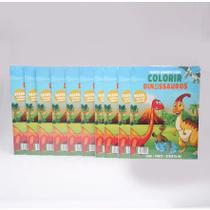 Kit 10 Livros Tapete Gigante Para Colorir Dinossauros