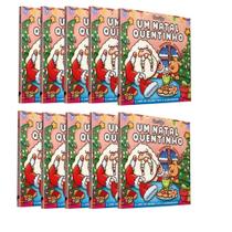 Kit 10 livros: um natal quentinho - o livro de colorir fofo e aconchegante