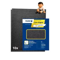 Kit 10 Lixa Dágua Grão 80 225mm x 275mm Tigre Polimento Kit 10 Lixa Dágua Grão 80 225mm x 275mm Tigre Polimento