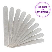 Kit 10 Lixas Banana Bananão Unha De Gel Acrílica Curvada