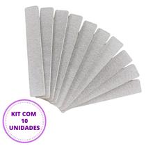 Kit 10 Lixas Banana Bananão Unha Gel Acrílico Retangular