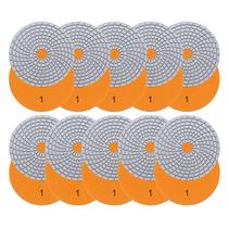 Kit 10 Lixas Diamantadas 3 estagios Espiral Pro 1 - Ø100mm