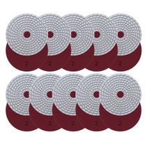 Kit 10 Lixas Diamantadas 3 estagios Espiral Pro 2 - Ø100mm