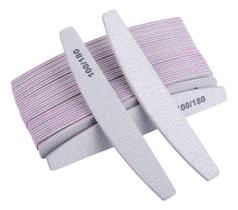 Kit 10 Lixas Lavável 100/180 - Unhas Acrygel Porcelana Fibra