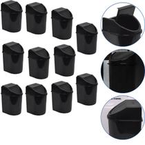 Kit 10 Lixeira Basculante Multiuso Com Tampa 12 L Eco Nature Jaguar