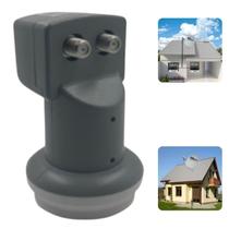 Kit 10 Lnb Banda Ku Universal 2 Saidas Duplo Twin Hd 3d