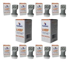 KIT 10 Lnbf Duplo Ku Universal Twin 2 Receptores Century