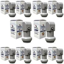 Kit 10 Lnbf Lnb Ku Simples Universal A Max Digital Century