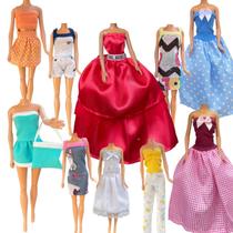 Kit 10 Looks Para Boneca Com Vestido de Festa Vermelho BTYNA