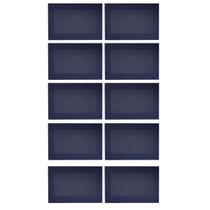 Kit 10 Lugar Americano Frame Decoração Multiuso Azul