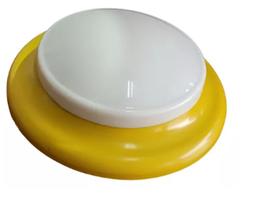 Kit 10 Luminária Circular Led 12w 6500k Branco Frio Bivolt Cor Amarelo