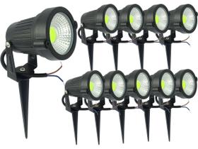 Kit 10 Luminaria Espeto Bivolt Alto Brilho Lançamento 7w Kit 10 Luminaria Espeto Bivolt Alto Brilho Lançamento 7w