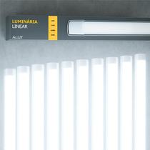 Kit 10 Luminaria Led Linear 40w 6500K 110v/220v Ip20 Branco Cod: ALUT000402-10 Alut By Avant