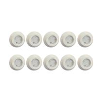 Kit 10 Luminária Led Para Piscinas RGB ABS 9w Até 12m2