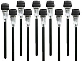 Kit 10 Luminária Luz Solar Led Automática Poste Iluminação