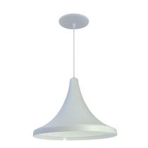 Kit 10 Luminária Pendente Tailandesa Com Interior Branco Brilho Com Fiação 110/220v