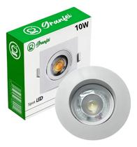 Kit 10 Luminária Teto Spot Led 10w Direcionável 3000k quadrado Branco QUENTE Kit 10 Luminária Teto Spot Led 10w Direcionável 3000k quadrado Branco QUENTE