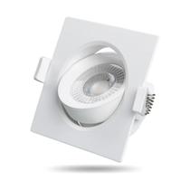 Kit 10 Luminária Teto Spot Led 7w Direcionável Quadrado - Kit 10 Luminária Teto Spot Led 7w Direcionável Quadrado -