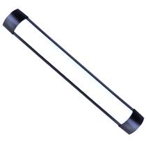 Kit 10 luminaria tubular led preta 18w 60cm 6500k branco frio sobrepor biv embuled
