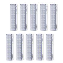 Kit 10 Luminárias de Emergência Led Intelbrás Autônoma Lea 31 com 30 Leds Branco Bivolt