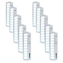 Kit 10 Luminárias de Emergência LED Pratic TLE 06 - Taschibra