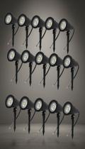 Kit 10 Luminárias Espeto Jardim Cob Led 5w Luz Amarela Kit 10 Luminárias Espeto Jardim Cob Led 5w Luz Amarela