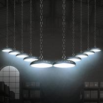 Kit 10 Luminarias Led Industrial 150w 6500K 220v Ip65 Preto Cod: ALUT010013-10 Alut By Avant