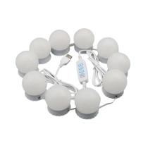 Kit 10 Luminárias LED para Penteadeira Espelho Camarim Multimóveis MP3426 Branco