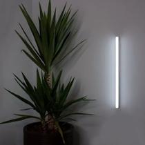 Kit 10 Luminarias Led Tubular T5 57cm 8w Com Calha Acoplada Completa 6500k Branco Frio Bivolt 127/220v Avant