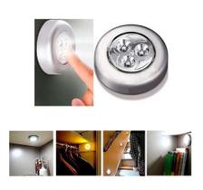 Kit 10 Luminárias Parede Teto Guarda Roupa Led Toque S/ Fio