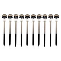 Kit 10 Luminárias Solar Poste De Jardim Luz Led Economica Kit 10 Luminárias Solar Poste De Jardim Luz Led Economica