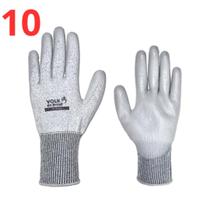 Kit 10 luva de segurança volk cut smart cinza c.a 39416