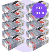 Kit 10 Luva Descartável Nitrílica Sem Pó Preta M Descarpack Kit 10 Luva Descartável Nitrílica Sem Pó Preta M Descarpack