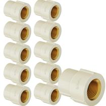 Kit 10 Luva Transição CPVC Bege Aquatherm Condução Canos Tubo Água Quente Predial De 28mmX3/4" Tigre Kit 10 Luva Transição CPVC Bege Aquatherm Condução Canos Tubo Água Quente Predial De 28mmX3/4" Tigre